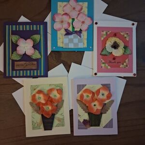 Floral Greeting Cards Set